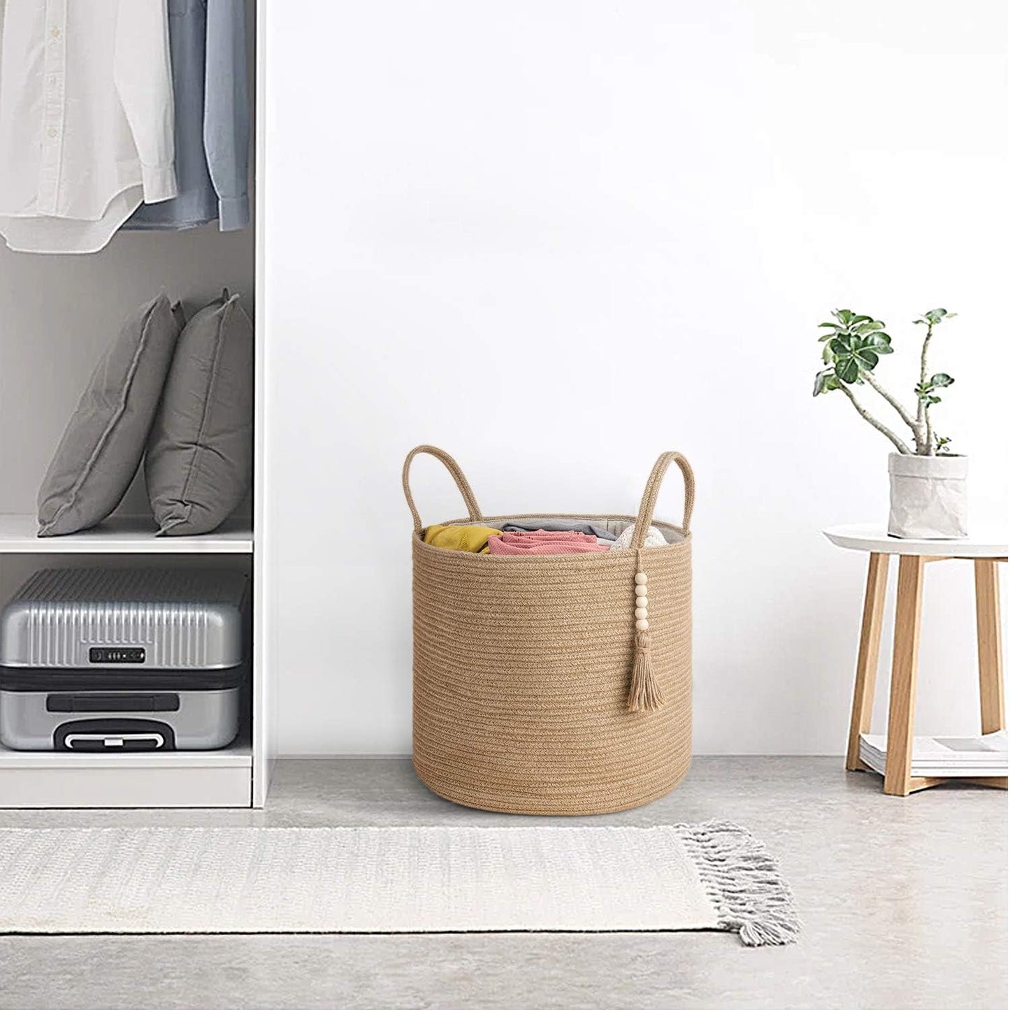 Cesta Colgante Rectangular de Jacinto