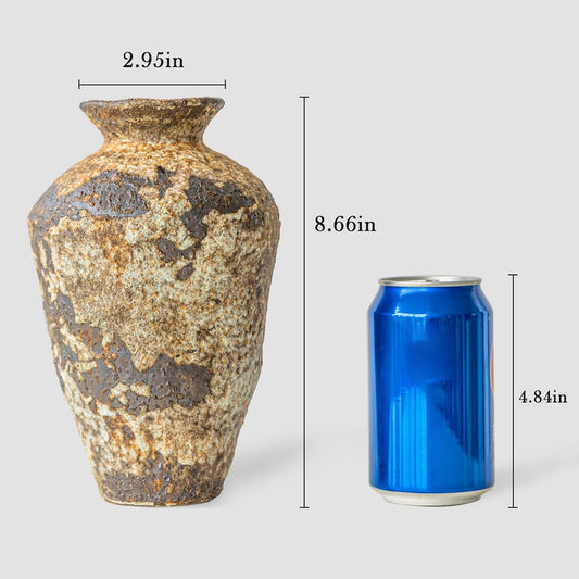 Jarrón Cerámico Vintage Beige