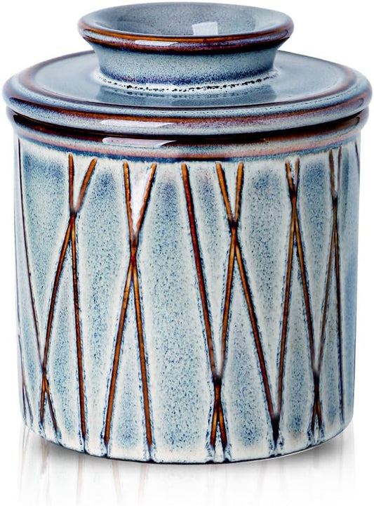 Crock Manteca Francesa Cerámica Agua