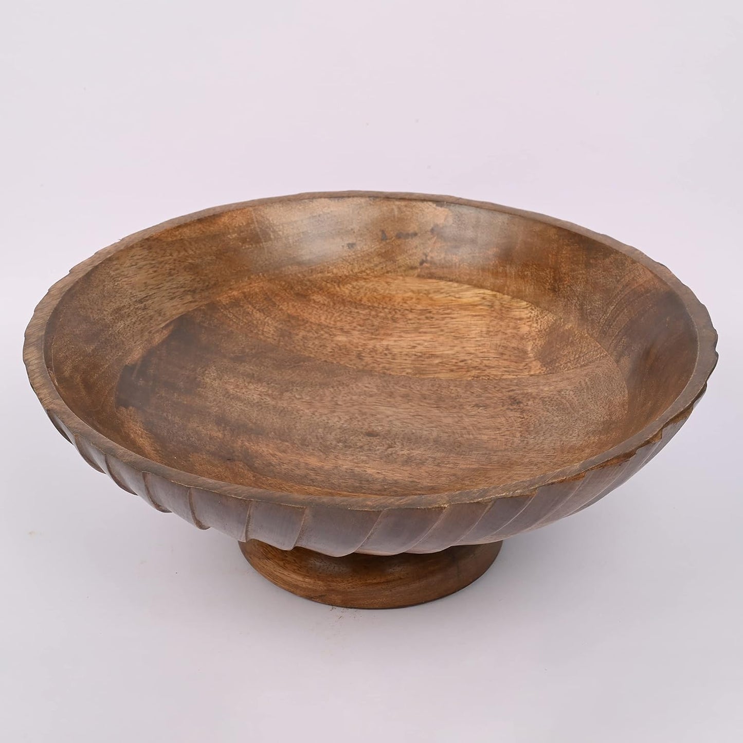 Bowl de Madera de Mango Tallado 30 cm