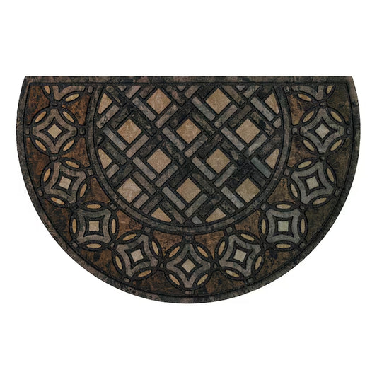 2-Ft X 3-Ft Multi Recycled Rubber Rectangular Outdoor Decorative Door Mat