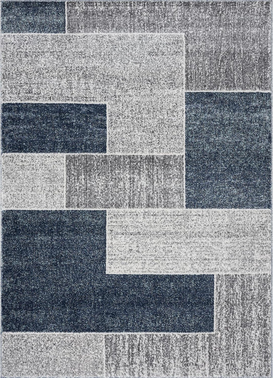 Alfombra Lagos Collection 7928 Azul 90x160 cm – Estilo Art Deco