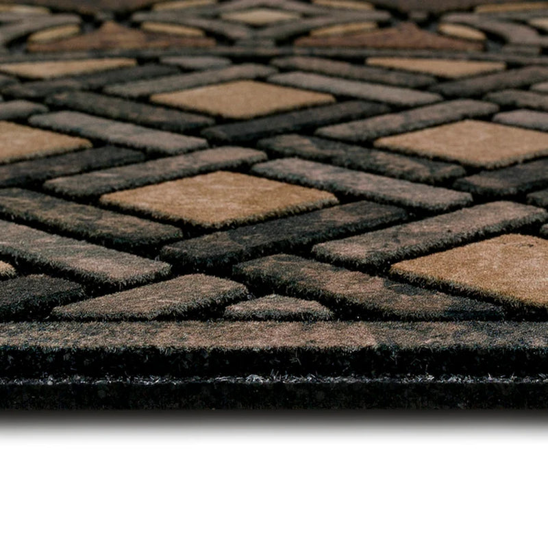 2-Ft X 3-Ft Multi Recycled Rubber Rectangular Outdoor Decorative Door Mat