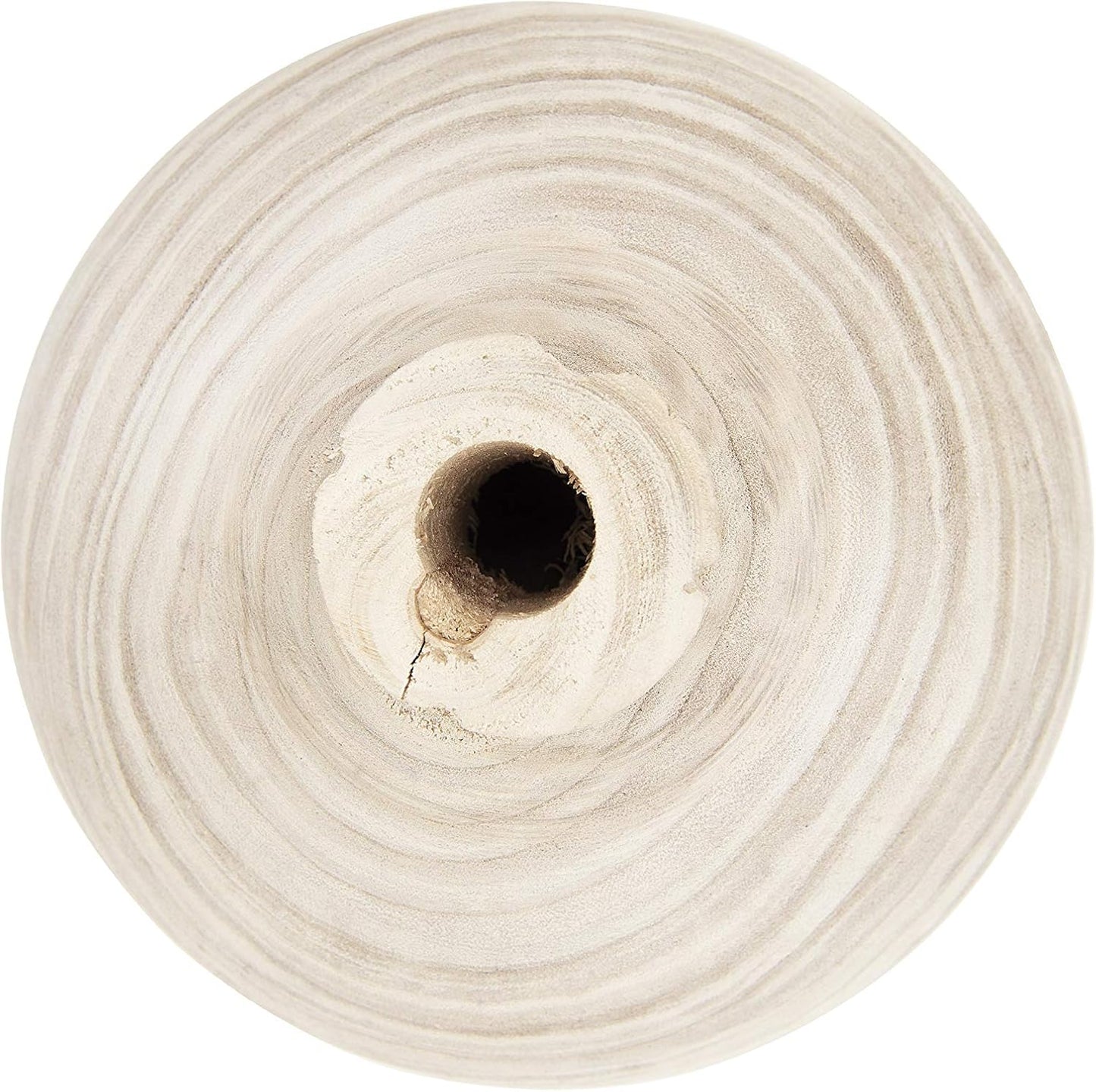 Jarrón Decorativo de Madera Paulownia Natural