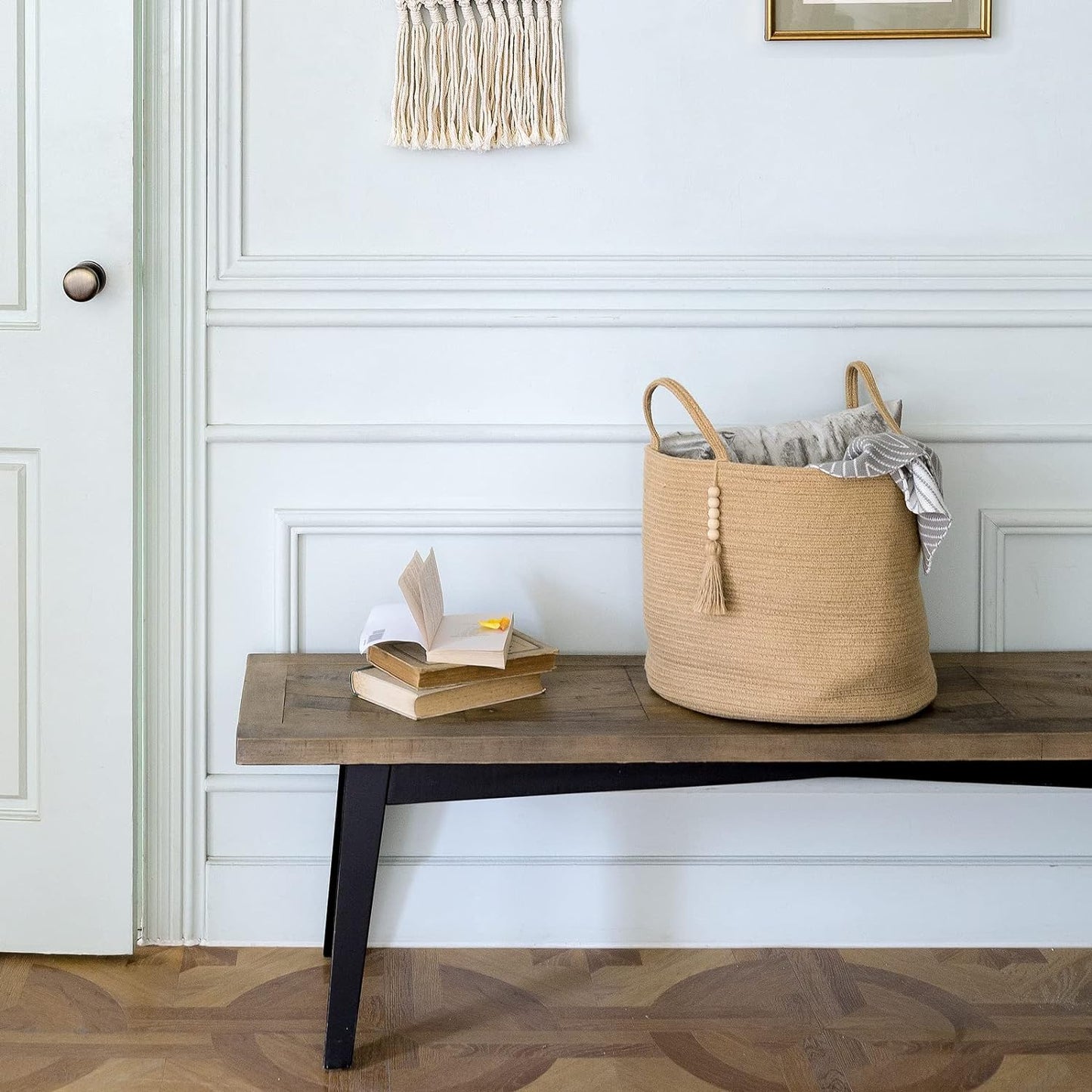 Cesta Colgante Rectangular de Jacinto