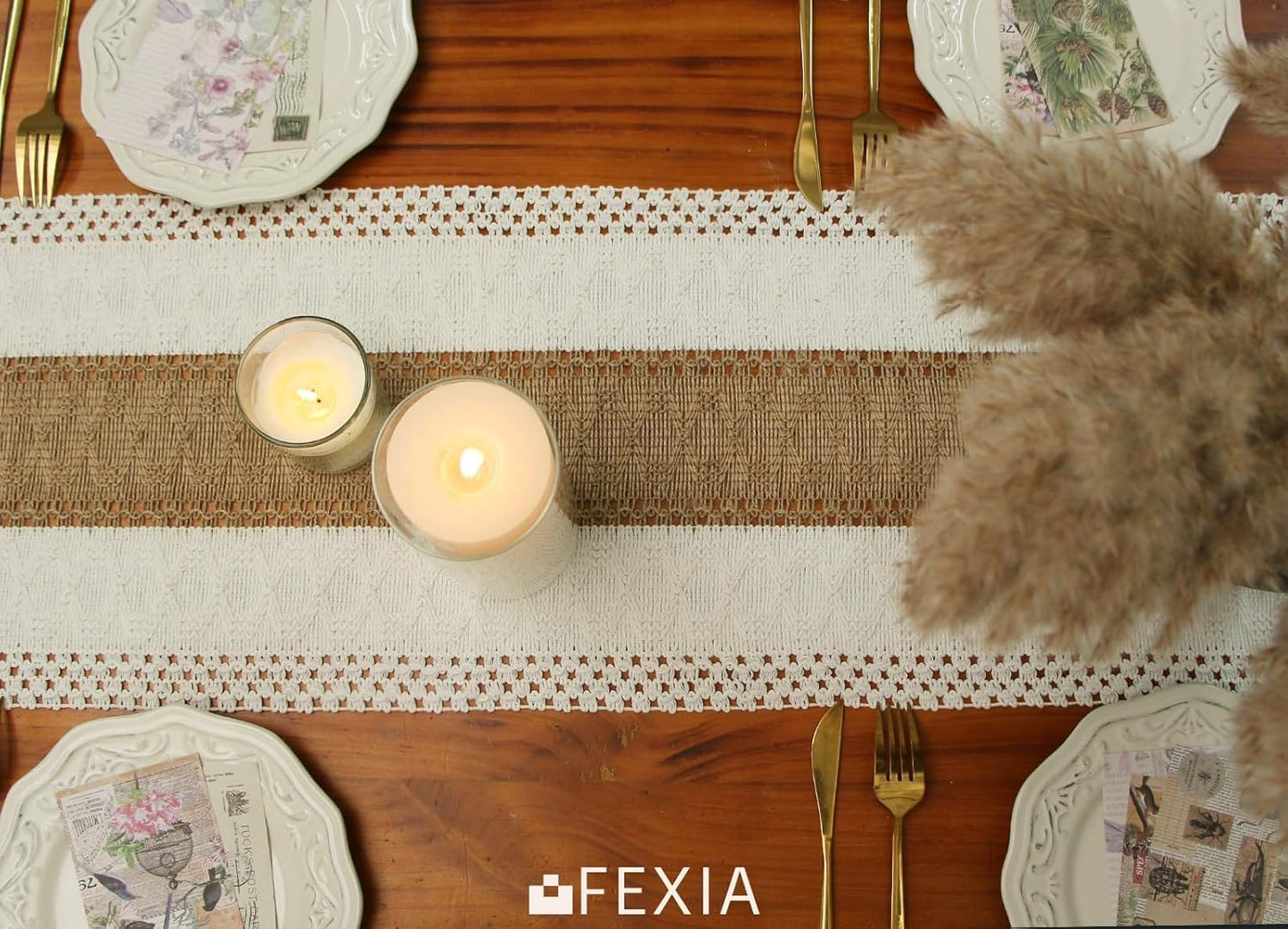 Caminos de Mesa Boho con Flecos