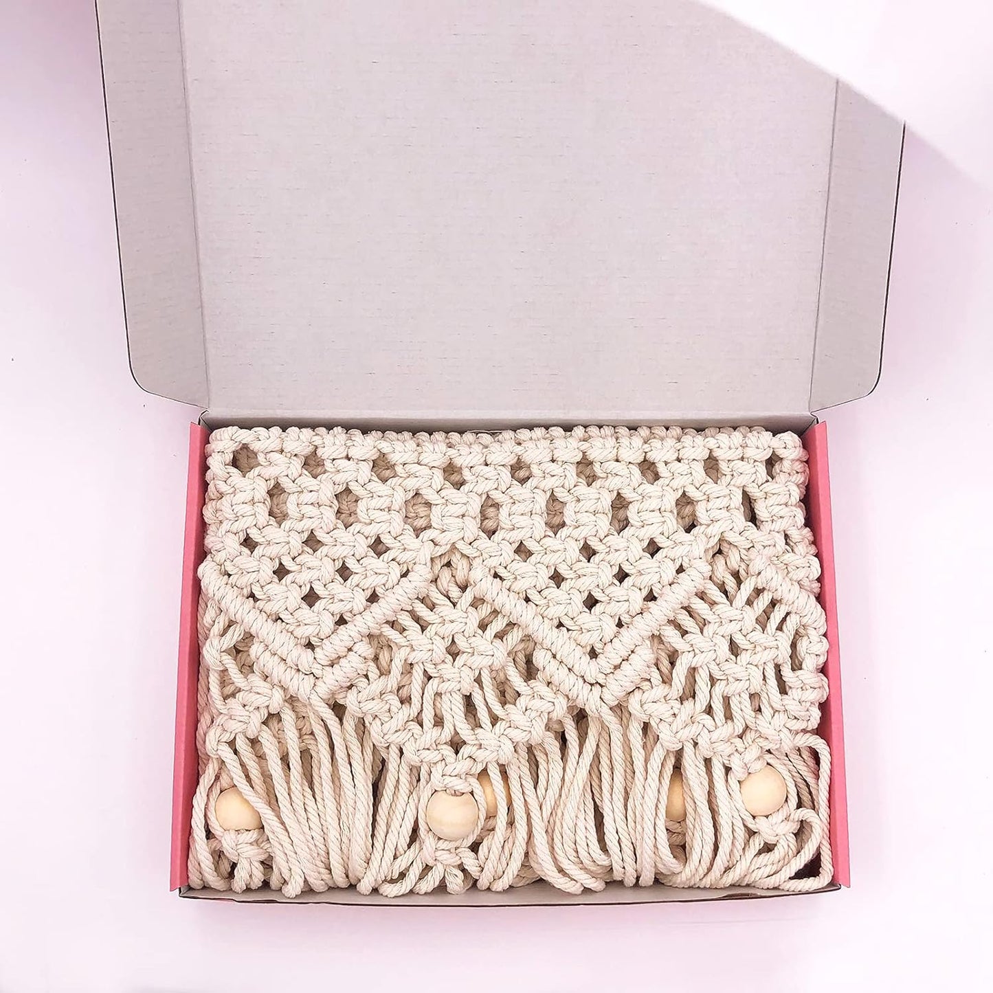 Tapiz Macramé Boho 100% Algodón 100x66 cm