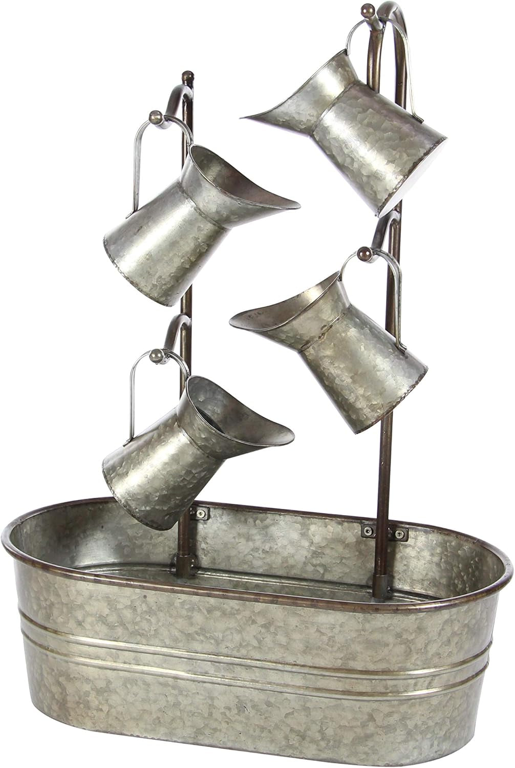 Fuente Metálica Decorativa con Regaderas
