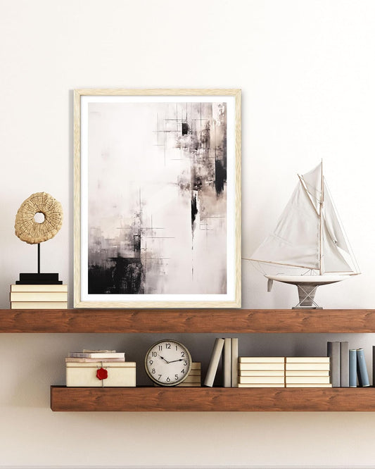 Cuadro Japandi Beige 30x40cm Roble