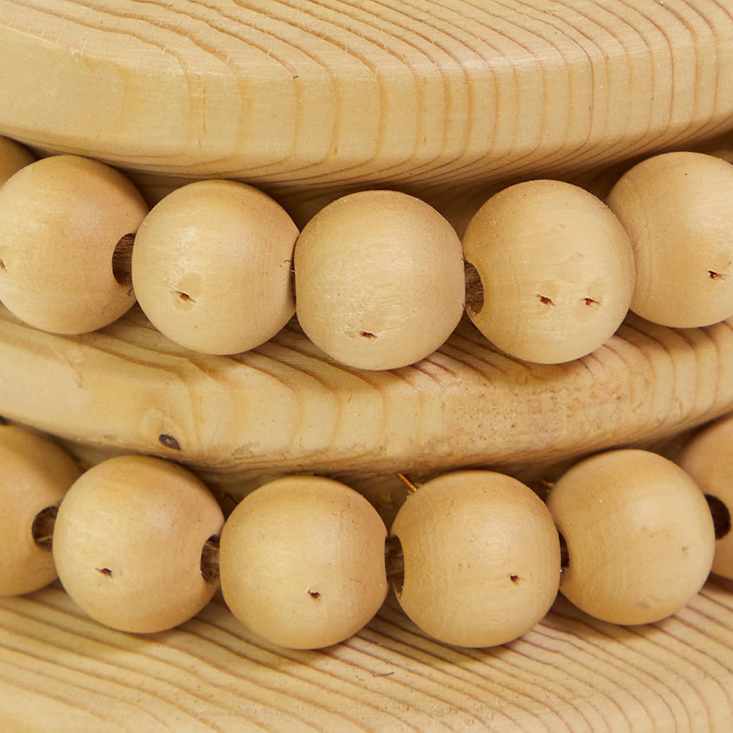 Set Candelabros Madera Marrón 2 Pzs