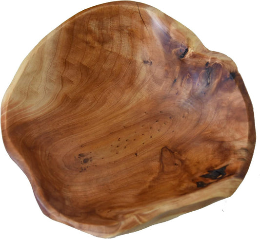 Bowl de Madera Tallado a Mano 23-25 cm
