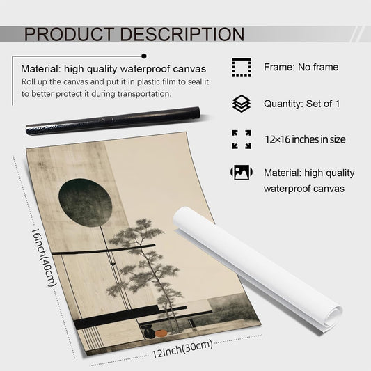 Poster Japandi Escandinavo Minimalista