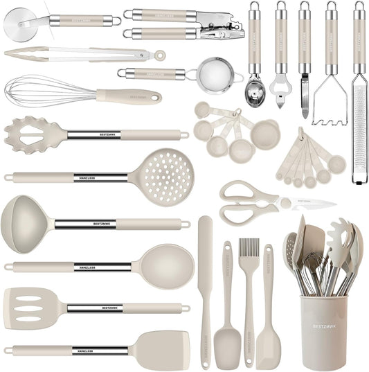 Set Utensilios Cocina Silicona 33pzs