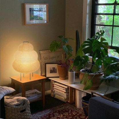 Lámpara Piso Noguchi Papel Japonés Akari