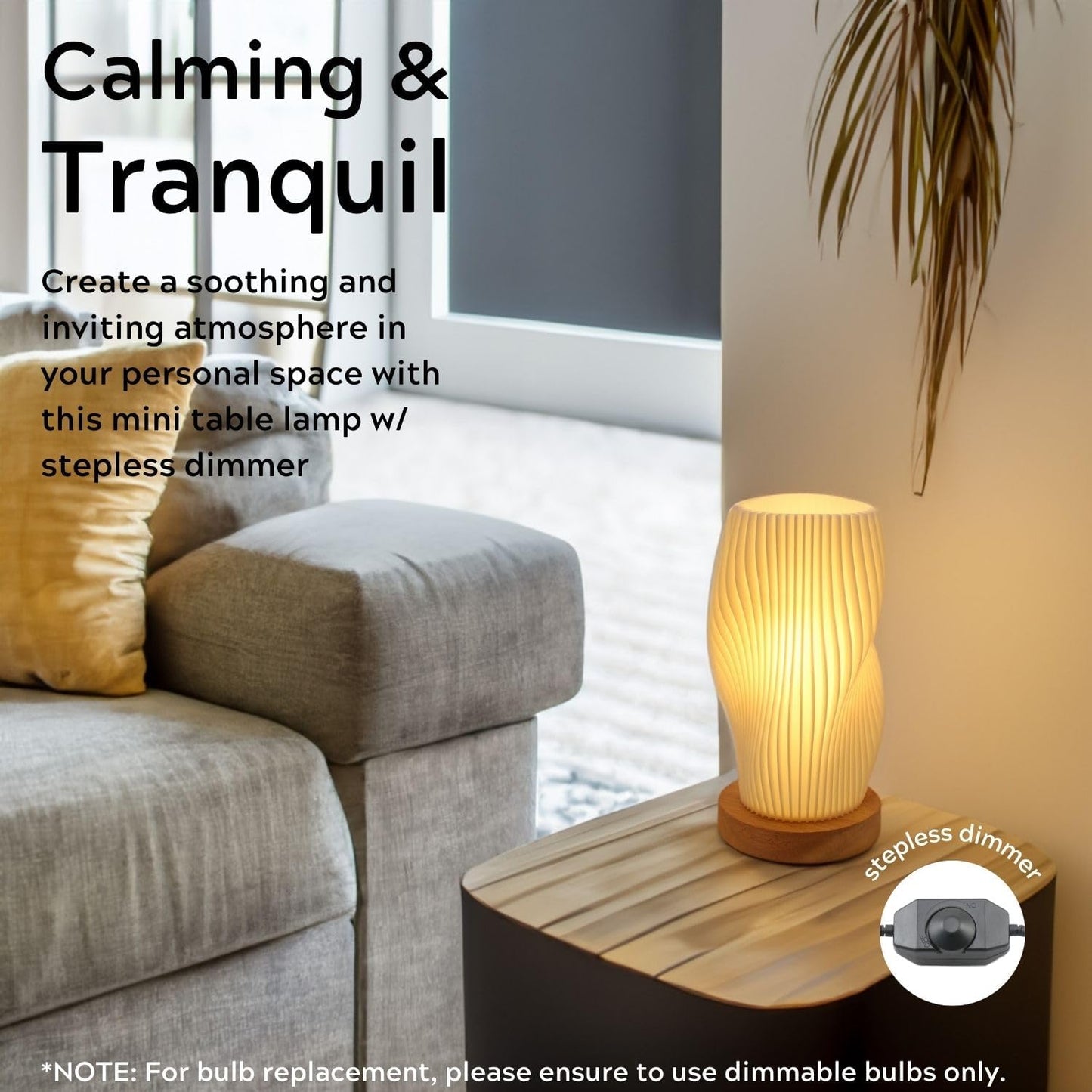 Lámpara Mesa Mini Vintage Regulable