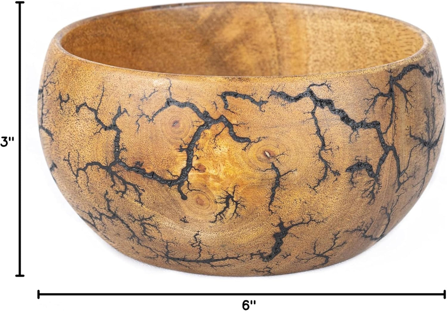 Bowl de Madera Fractal Burn 15 cm