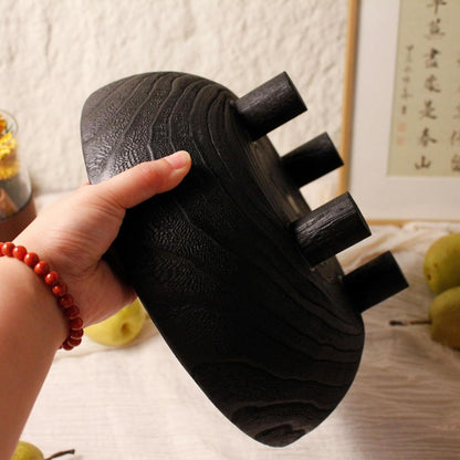 Bowl Madera Negra Vintage 28cm