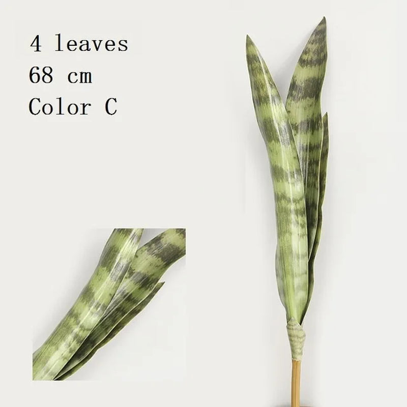 Planta Artificial de Hojas Largas 21-68 cm – Decoración Tropical