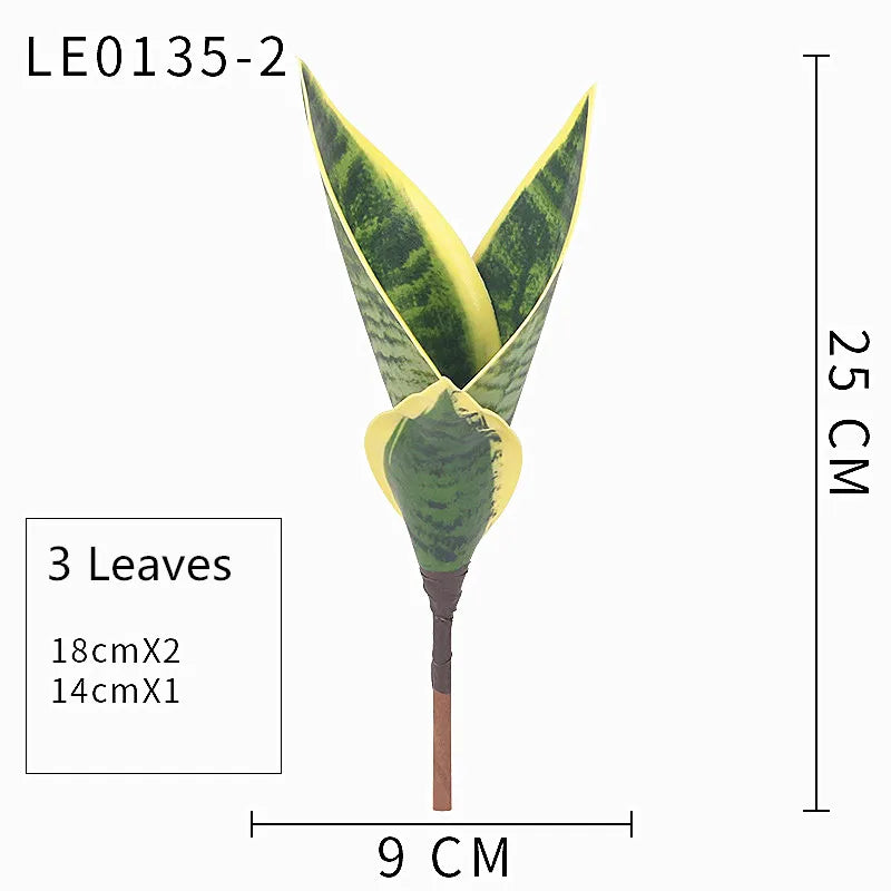 Planta Artificial de Hojas Largas 21-68 cm – Decoración Tropical