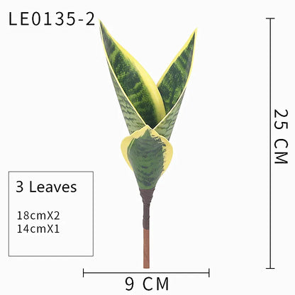 Planta Artificial de Hojas Largas 21-68 cm – Decoración Tropical