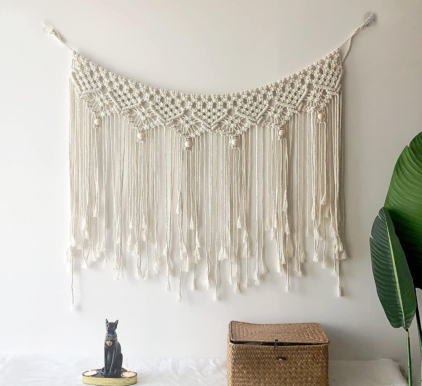 Tapiz Macramé Boho 100% Algodón 100x66 cm