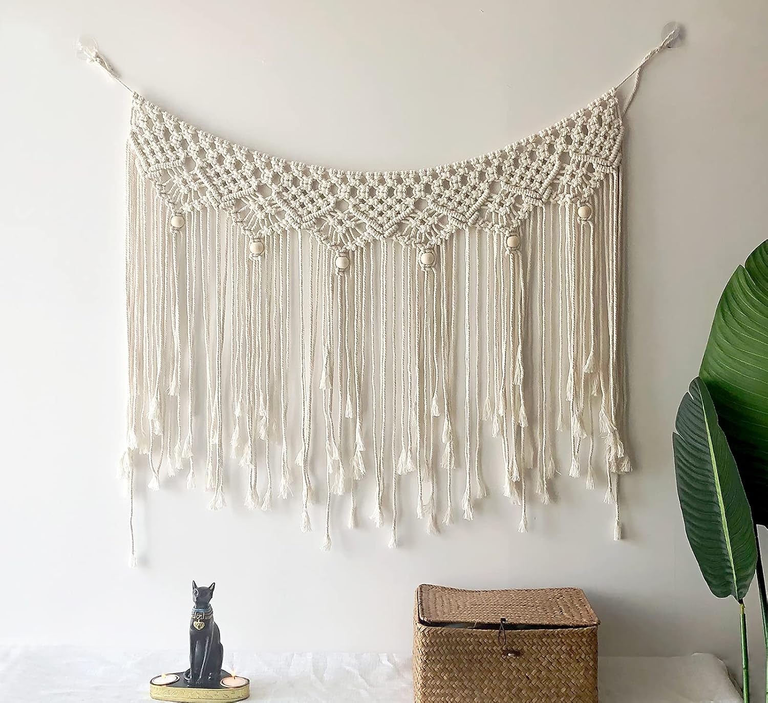 Tapiz Macramé Boho 100% Algodón 100x66 cm
