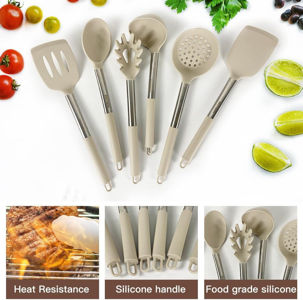 Set Utensilios Cocina Silicona 33pzs