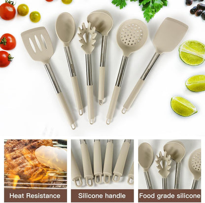 Set Utensilios Cocina Silicona 33pzs