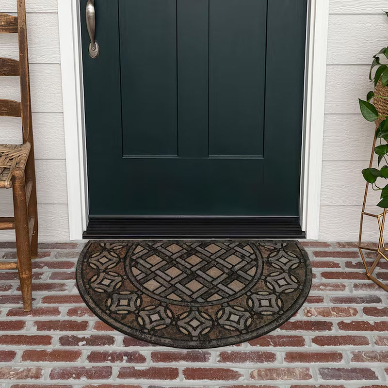2-Ft X 3-Ft Multi Recycled Rubber Rectangular Outdoor Decorative Door Mat