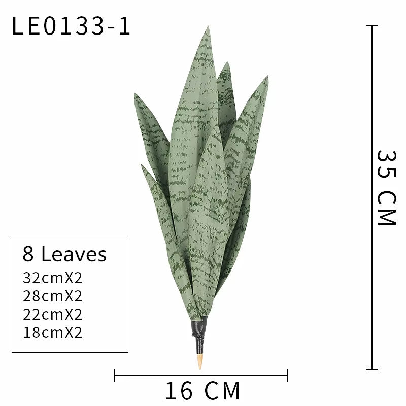 Planta Artificial de Hojas Largas 21-68 cm – Decoración Tropical