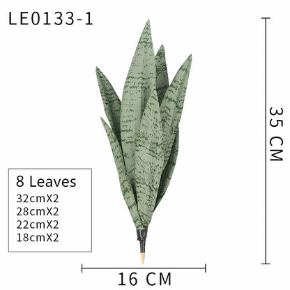 Planta Artificial de Hojas Largas 21-68 cm – Decoración Tropical