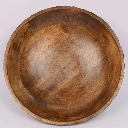 Bowl de Madera de Mango Tallado 30 cm