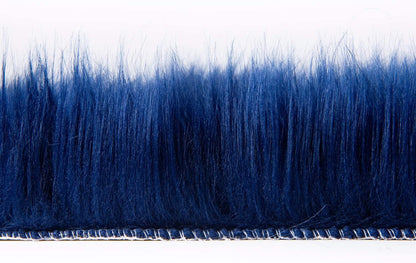 Alfombra de Piel Sintética Ultrasuave Ashler 60x90 cm – Azul Marino, Lavable, Ideal Dormitorio y Living