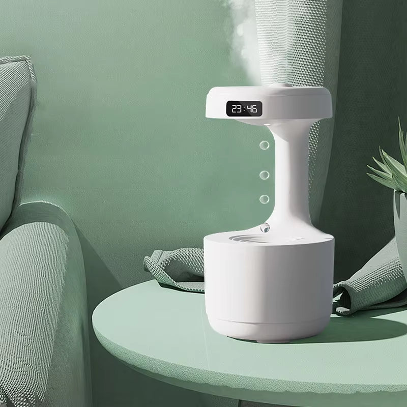 Humidificador Antigravedad con Reloj LED