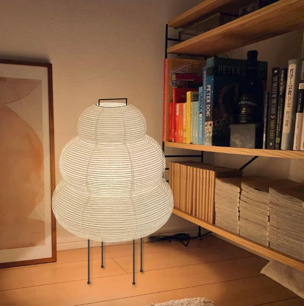 Lámpara Piso Noguchi Papel Japonés Akari