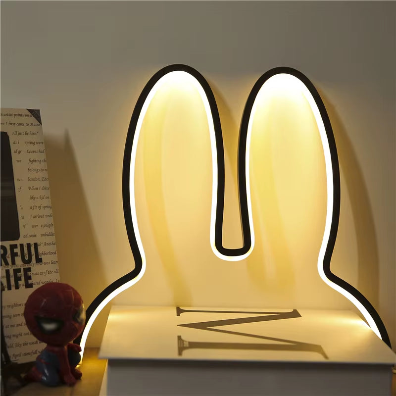 Lámpara de Noche LED Conejo – Luz Infantil USB Moderna 5W, Decorativa y Regalo Original