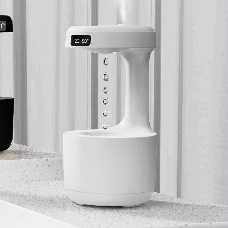 Humidificador Antigravedad con Reloj LED