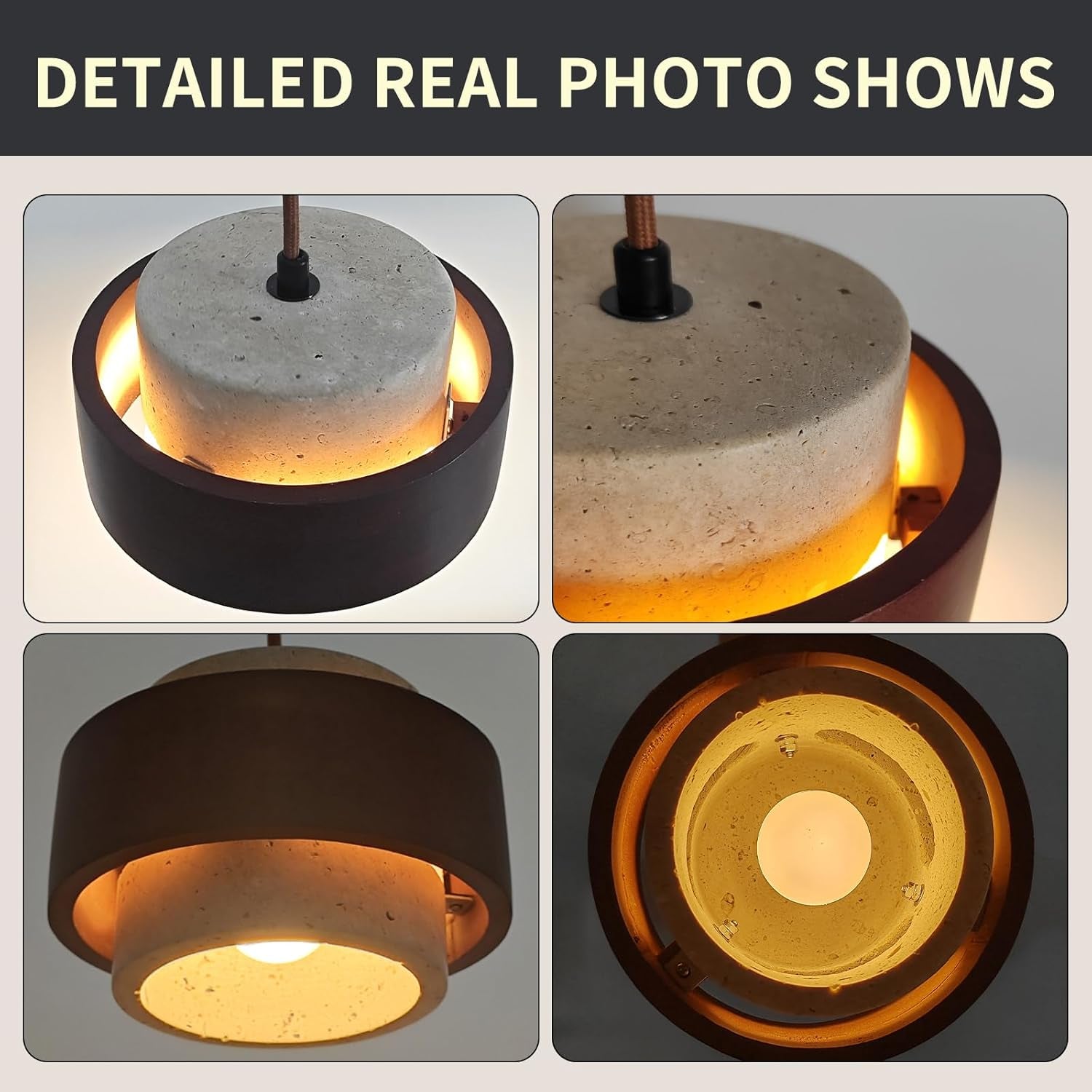 Lámpara Colgante Travertino Dimmable