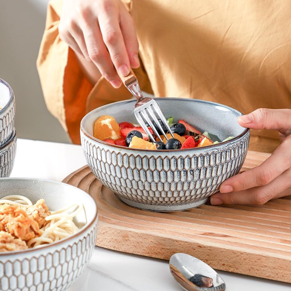 Set Bowls Cerámica 4x 710ml Microondas