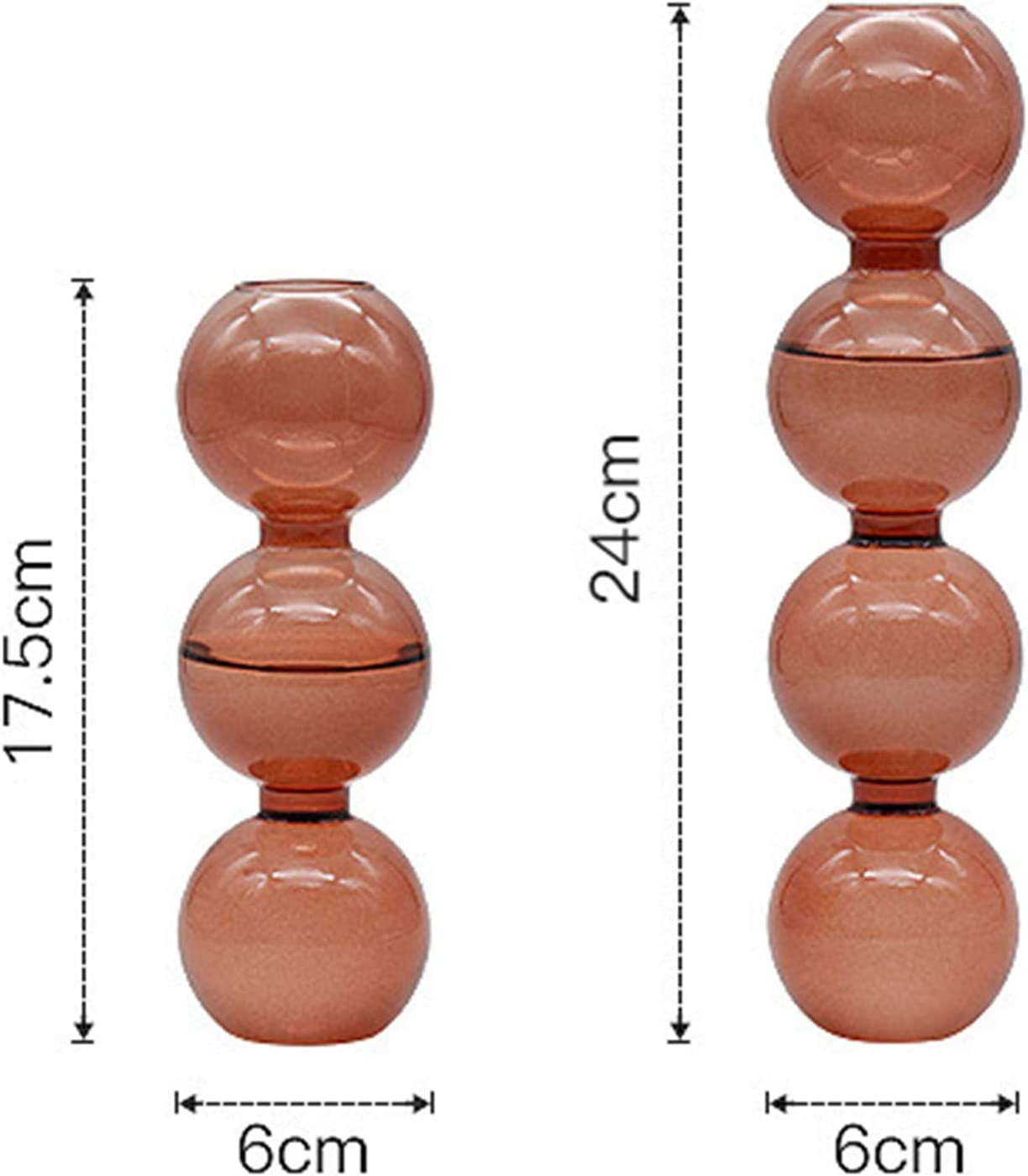Florero Esférico de Vidrio Transparente Estilo Nórdico – Jarrón Decorativo para Hidroponía