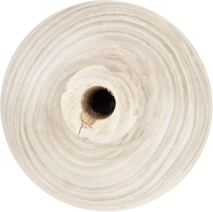Jarrón Decorativo de Madera Paulownia Natural