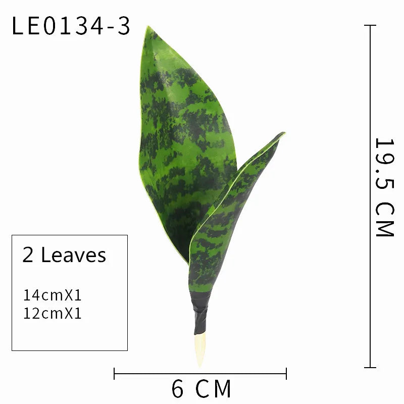 Planta Artificial de Hojas Largas 21-68 cm – Decoración Tropical