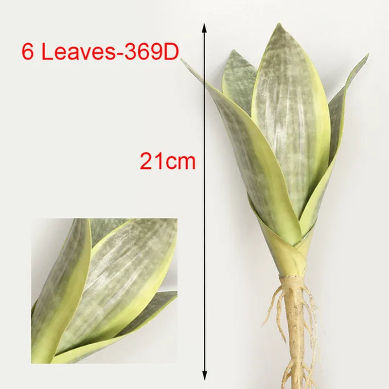 Planta Artificial de Hojas Largas 21-68 cm – Decoración Tropical