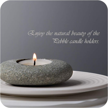 Porta Vela Piedra Natural Artesanal Zen