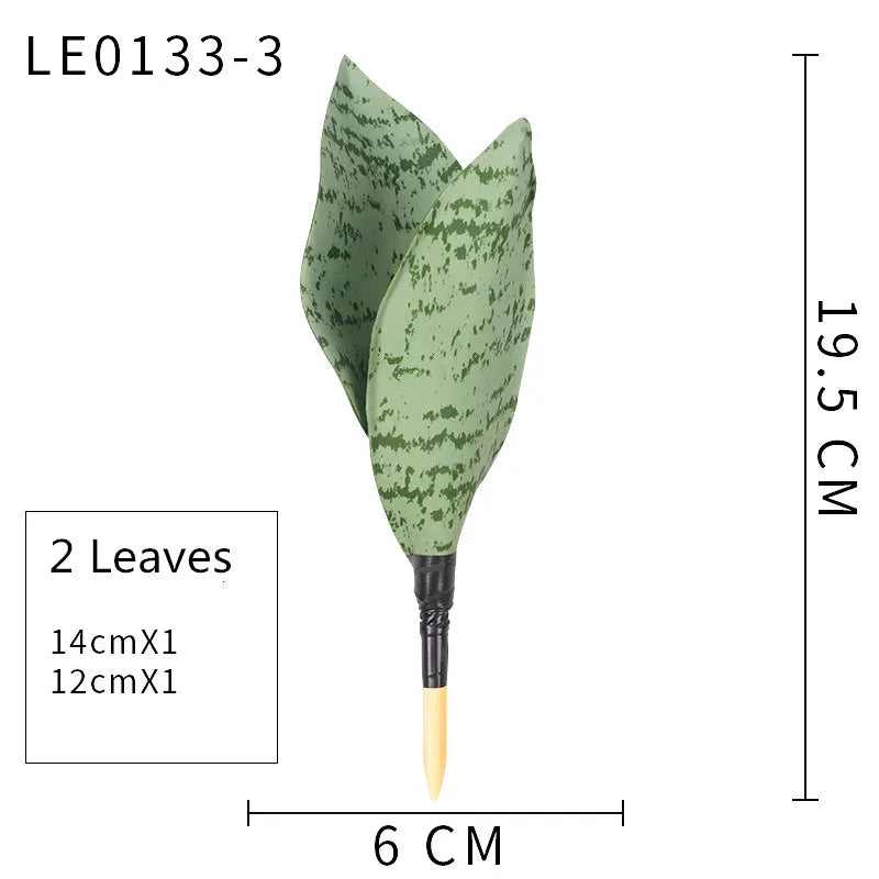Planta Artificial de Hojas Largas 21-68 cm – Decoración Tropical