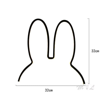 Lámpara de Noche LED Conejo – Luz Infantil USB Moderna 5W, Decorativa y Regalo Original