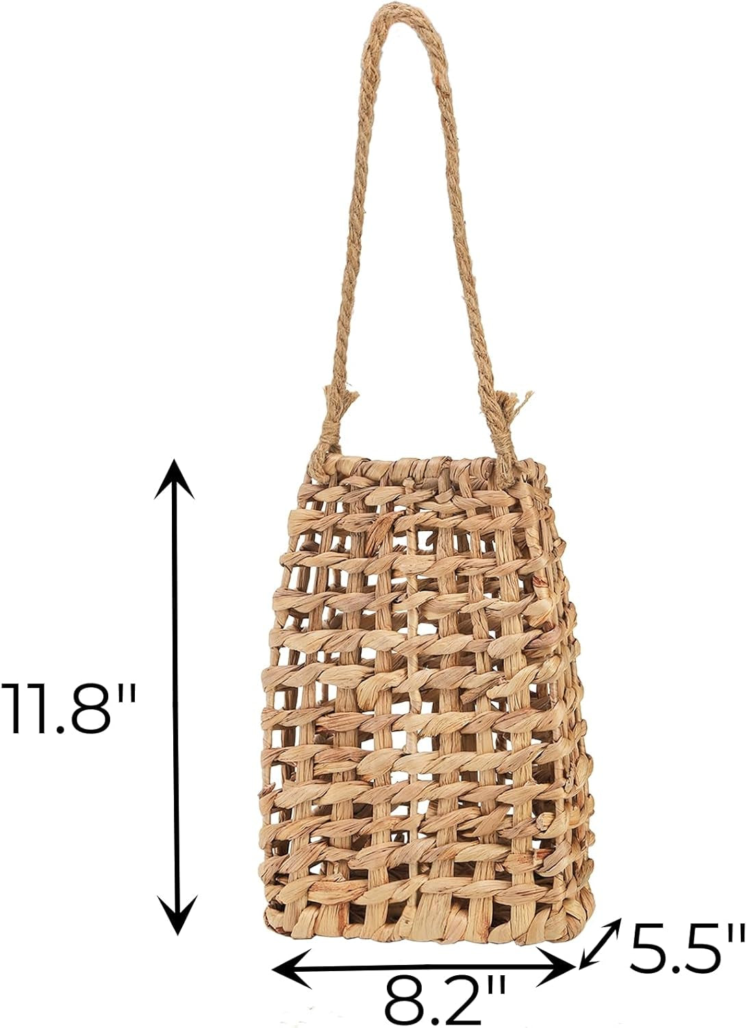 Cesta Colgante Rectangular Jacinto Verde