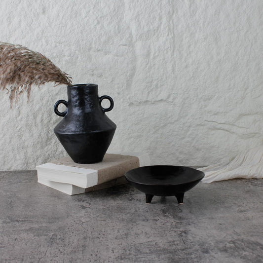 Bowl Decorativo de Cerámica con Patas