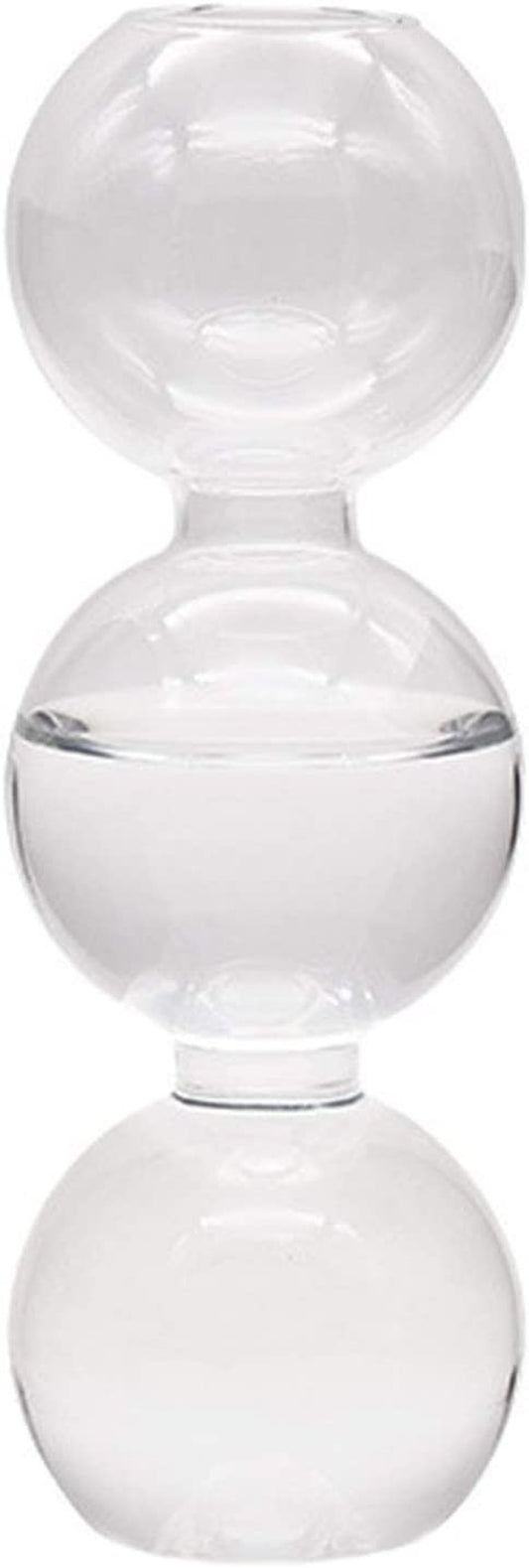 Florero Esférico de Vidrio Transparente Estilo Nórdico – Jarrón Decorativo para Hidroponía