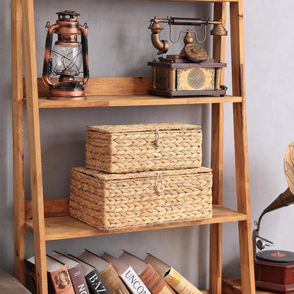 Set 2 Cajas Rattan con Tapa
